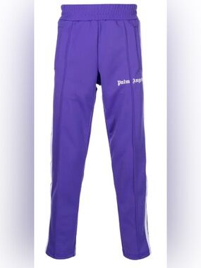 Palm Angels Purple Classic Track Pants with Side Stripe
